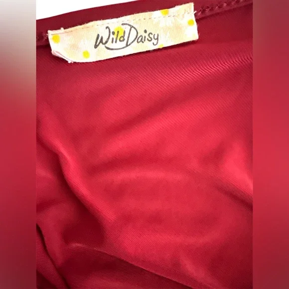 Red Sleeveless V-Neck Maxi Dress Ideal for party - Picture 4 of 6